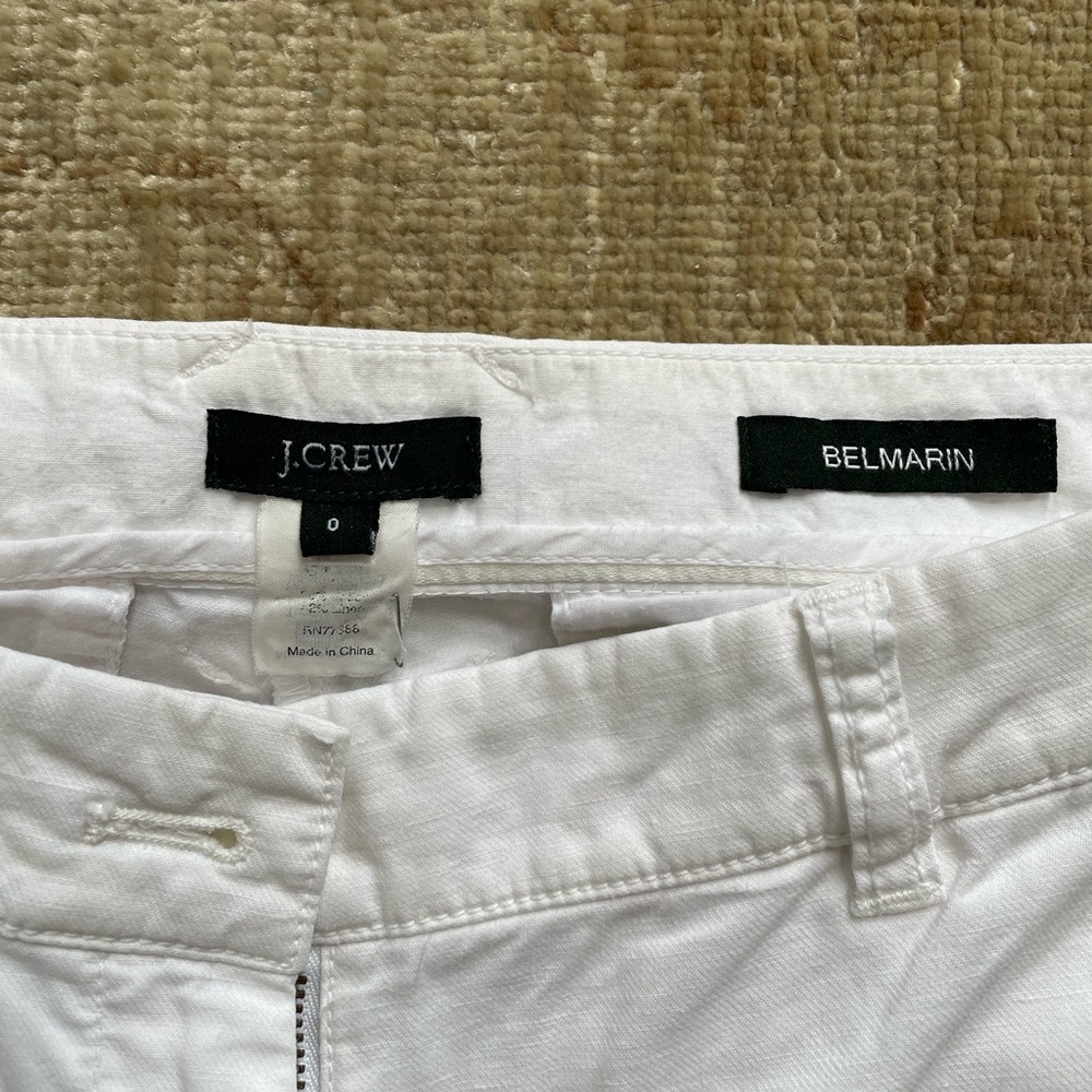 J. Crew Belmarin White Cotton Pants - Picture 6 of 14